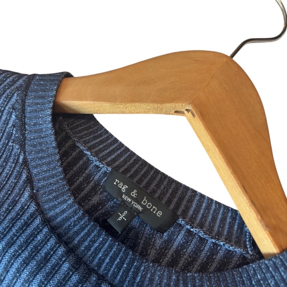 Rag & Bone Metallic Ribbed Knit Top (Size S) - Picture 3 of 4